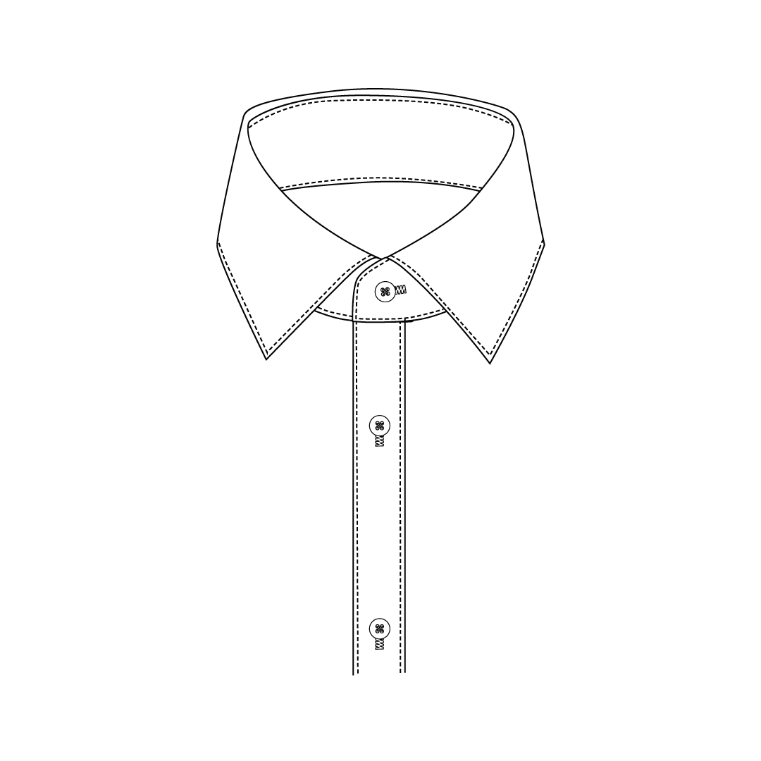 With Placket 2.5 cm
